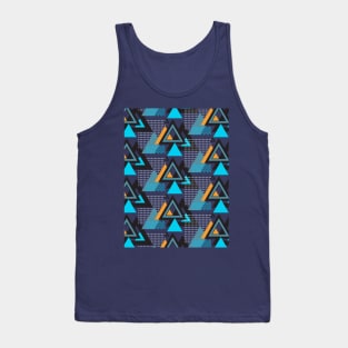 Geometric Memphis #4 - Repeat Pattern Art Decor Design Tank Top